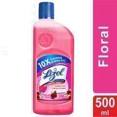 Lizol Floral, Disinfectant Surface & Floor Cleaner Liquid | Suitable for All Floor Cleaner Mops - 500ml