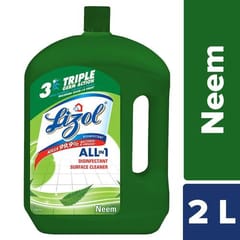 Lizol Neem Disinfectant Surface Cleaner - 2Ltr