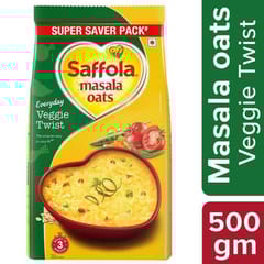 Saffola Masala Oats Veggie Twist 500G