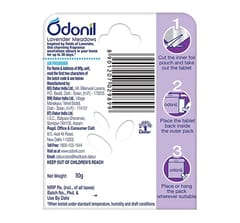 Odonil Bathroom Air Freshener Block Lavender Meadows 50G