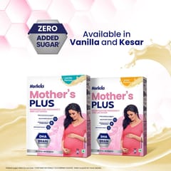 Horlicks Mother'S Plus, Health Drink For Pregnancy & Lactation, Protein For Healthy Birth Weight, No Added Sugar, Vanilla Flavour, Refill Pack