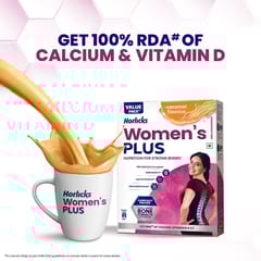 Horlicks Women'S Plus Caramel Nutrition Drink, Nutrition For Strong Bones With 100% Daily Calcium & Vitamin D - No Added Sugar