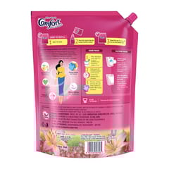Comfort Lily Fresh Fabric Conditioner After Wash Liquid Fabric Softener Softness, Shine & Long Lasting Freshness