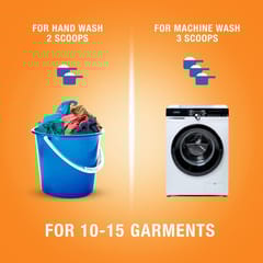 Surf Excel Quick Wash Detergent Powder Washing Powder With Lemon & Bleach To Remove Tough Stains On Clothes - Bucket & Machine Wash
