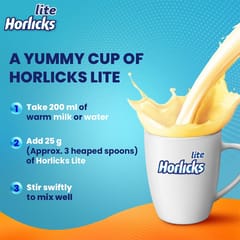 Horlicks Lite Scientifically designed for Adults High Protein, Zero added sugar Badam Flavour
