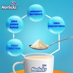 Horlicks Lite Scientifically designed for Adults High Protein, Zero added sugar Badam Flavour