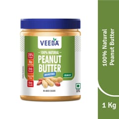 Veeba 100% Natural Peanut Butter (1 Kg)
