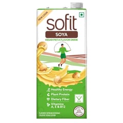 Sofit Soya Drink Kesar Pista Vegan Drink, Enriched With Plant Protein, Dietary Fibers, Vitamins And Calcium Lactose Free, Gluten Free, Preservatives Free