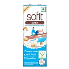 Sofit Soya Drink Naturally Sugar Free Vegan Drink Enriched With Plant Protein, Dietary Fibers, Vitamins And Calcium Lactose Free, Gluten Free, Preservatives Free