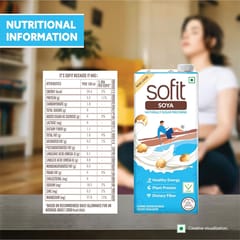 Sofit Soya Drink Naturally Sugar Free Vegan Drink Enriched With Plant Protein, Dietary Fibers, Vitamins And Calcium Lactose Free, Gluten Free, Preservatives Free