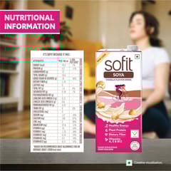 Sofit Soya Drink Vanilla, Vegan Drink, Enriched With Plant Protein, Dietary Fibers, Vitamins And Calcium, Lactose Free