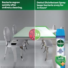 Dettol Multi-Surface Disinfectant Sanitizer Spray Bottle | 24 hours Antibacterial protection| Germ Kill on Hard and Soft Surfaces 170g/225ml