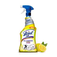 Lizol Disinfectant Multi-Purpose Power Cleaner Liquid Spray Works on Multiple Surfaces like fans, windows, doorknobs, sinks and more - 450ml