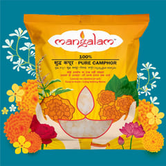 Mangalam Camphor Tablets Round Pods 0.33g Center Seal Pouch