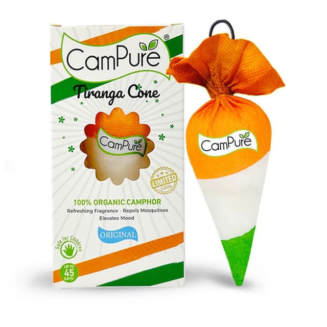 CamPure Tiranga Camphor Cone - Original 60g