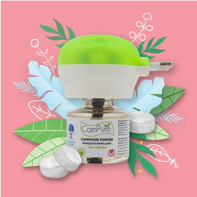 CamPure Mosquito Repellent + Machine 45ml