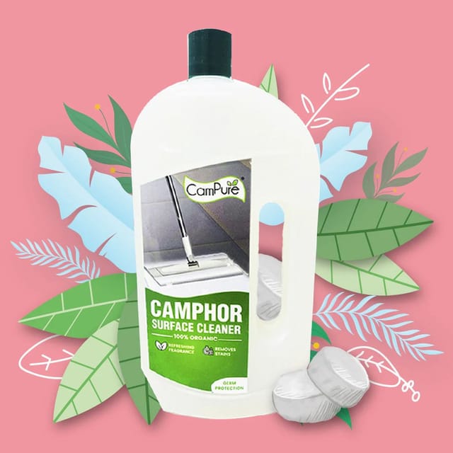 Camphor Surface and Floor Cleaner - 100% Organic - 1 Ltr