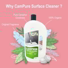 Camphor Surface and Floor Cleaner - 100% Organic - 1 Ltr