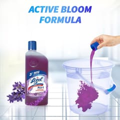 Lizol Disinfectant Surface & Floor Cleaner Liquid, Lavender - 500ml