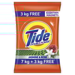 Tide Plus Double Power Detergent Washing Powder Jasmine & Rose 7kg + 3kg FREE