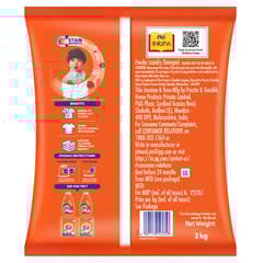 Tide Plus Double Power Detergent Washing Powder Jasmine & Rose 2kg