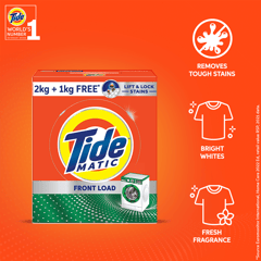 Tide Matic Front Load Detergent (2+1 Kg)