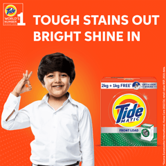 Tide Matic Front Load Detergent (2+1 Kg)