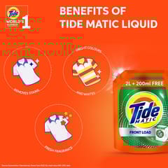 Tide Matic Liquid Detergent 2L + 200 ml FREE ? Front Load Washing Machine