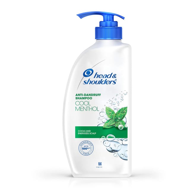 Head & Shoulders Cool Menthol Anti Dandruff Shampoo for Women & Men,750 ML