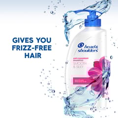 Head & Shoulders Smooth and Silky, 750 ML, Anti Dandruff Shampoo for Women & Men, For all hair types, For Soft,Smooth Hair & Dandruff protection