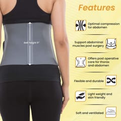 Abdominal Belt, For Men And Women,Grey