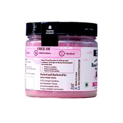 Daily Farmer Glowing Rose Petal Powder For Face and Body, Glowing Skin and Face, 100% Pure, Face Pack, No Additives - 70g