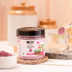 Daily Farmer Glowing Rose Petal Powder For Face and Body, Glowing Skin and Face, 100% Pure, Face Pack, No Additives - 70g