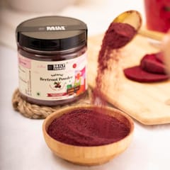 Daily Farmer Gourmet Beetroot Powder Energy Booster For Face, Lips and Hair, Natural Superfood, Improves Blood Flow and enhances performance, Anti-oxidant rich - 70g