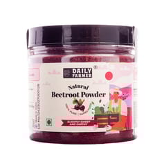 Daily Farmer Gourmet Beetroot Powder Energy Booster For Face, Lips and Hair, Natural Superfood, Improves Blood Flow and enhances performance, Anti-oxidant rich - 70g
