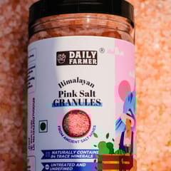 Daily Farmer Himalayan Pink Rock Salt Granules Dark Pink Salt, Gourmet-Grade, Untreated and Unrefined, Mineral Rich, Additive Free, Sendha Namak - 1Kg