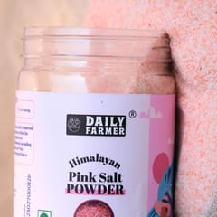 Daily Farmer Himalayan Pink Rock Salt Powder Dark Pink Salt, Gourmet-Grade, Untreated and Unrefined, Mineral Rich, Additive Free, Sendha Namak - 150g