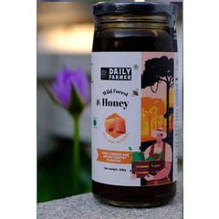 Daily Farmer Wild Forest Honey 100% Raw, Pure and Natural, NMR tested, Unprocessed and Un-Pasteurised, Immunity Booster, Sugar- Free - 300g