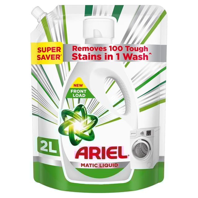 Ariel Matic Liquid Detergent Front Load Refill Pouch, 2 Litre