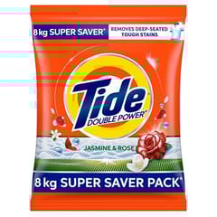 Tide Plus Double Power Detergent Washing Powder Jasmine & Rose 6kg + 2kg FREE