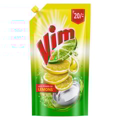 Vim Dishwash Gel Liquid Lemon