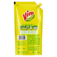 Vim Dishwash Gel Liquid Lemon